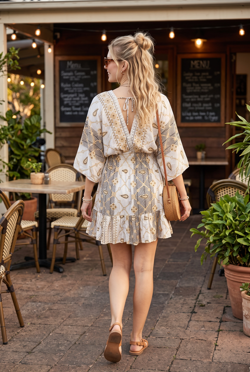 Moonlight Kimono Sleeve Dress