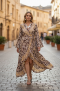 Honey Bee Wrap Dress