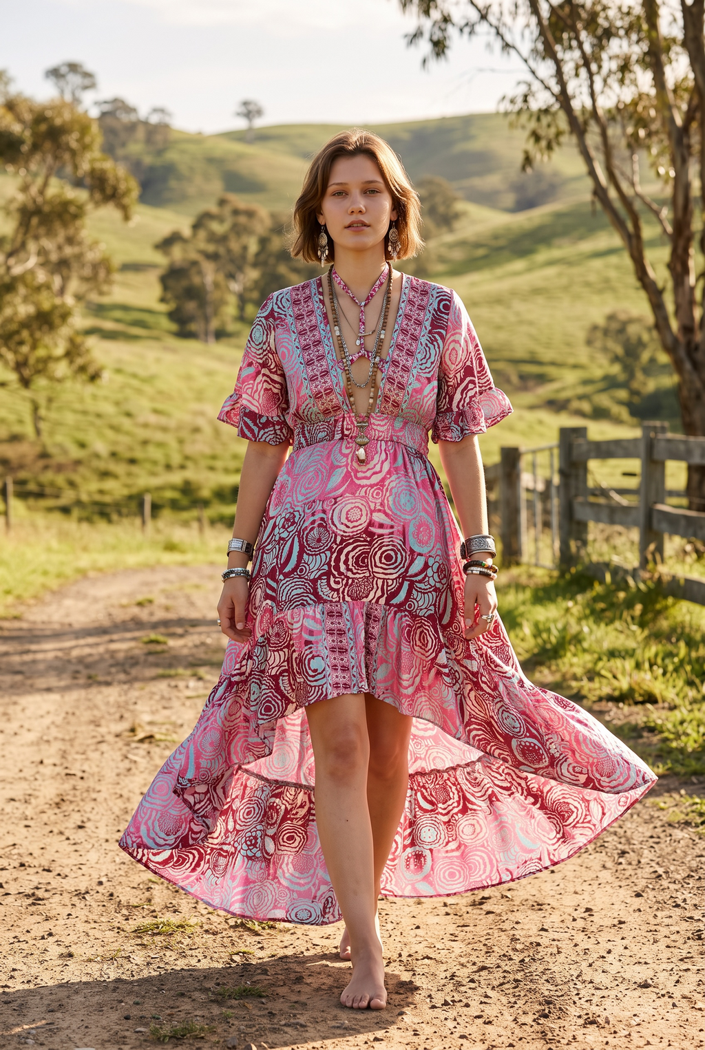 Rose Swing Dress