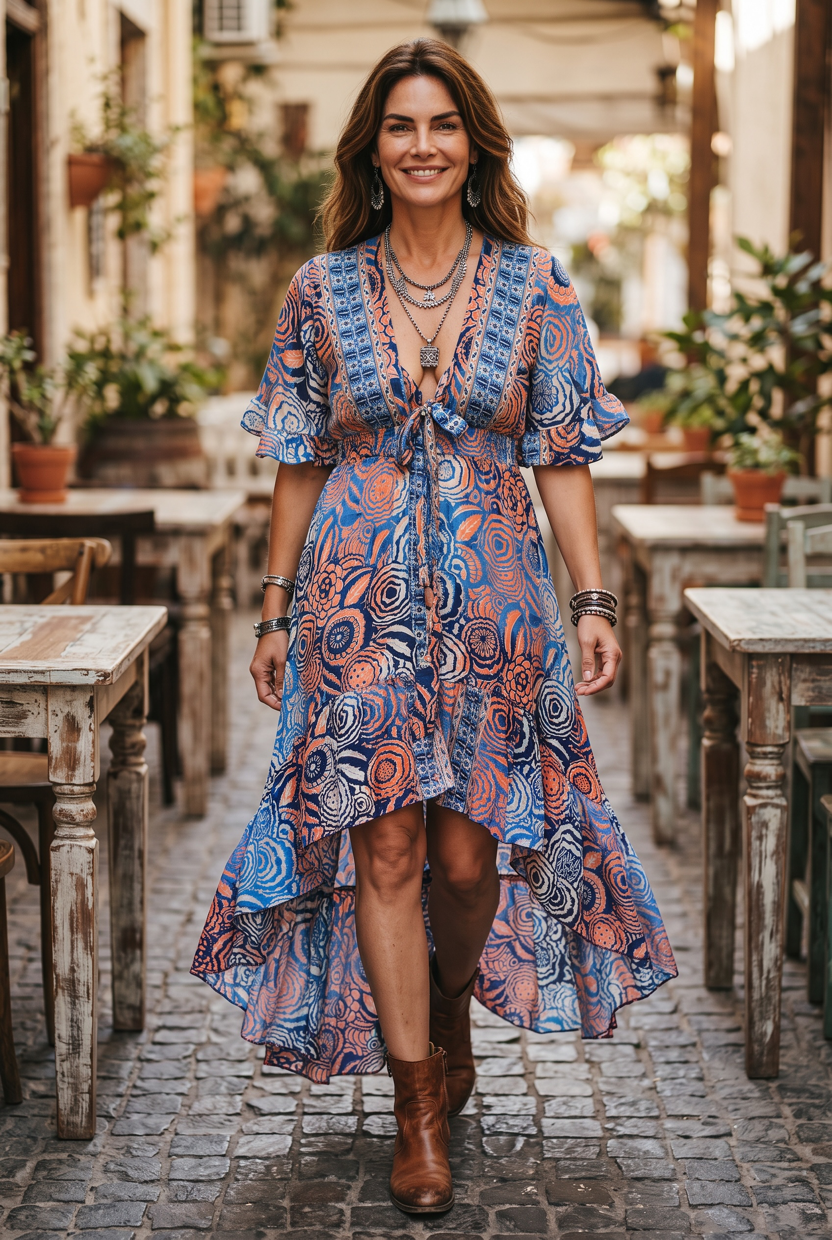 Sapphire Swing Dress